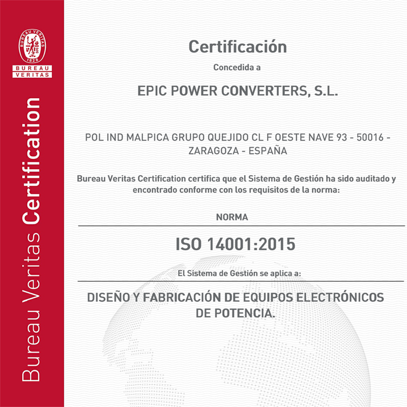 iso 14001:2015 epic power