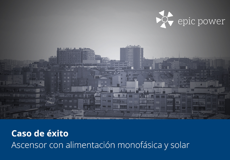 Ascensores residenciales con sistema de alimentación monofásico solar de epic power (P2S)